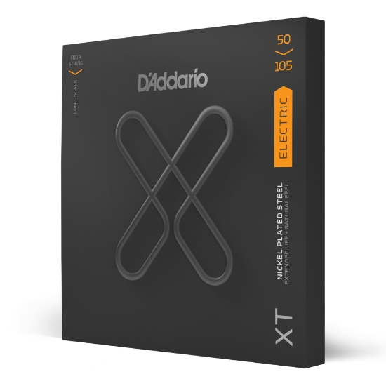 Immagine di D'Addario XTB50105, XT - Corde in acciaio placcate al nickel per basso, scalatura media, scala lunga, 50-105