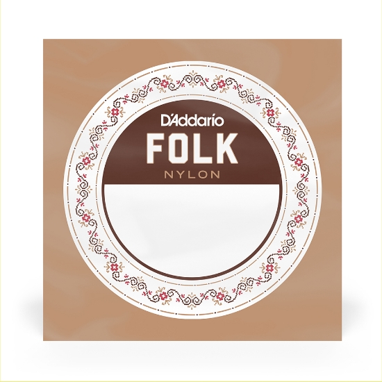 Immagine di D'Addario BEB045W Folk Nylon - Corda singola avvolta in bronzo per chitarra, con pallino, .045