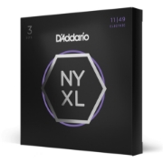 Immagine di D'Addario NYXL1149-3P - Corde avvolte in nickel per chitarra elettrica, scalatura media, 11-49, 3 mute