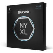 Immagine di D'Addario NYXL1152 - Corde avvolte in nickel per chitarra elettrica, scalatura media per i cantini / pesante per i bassi, 11-52, 3 mute
