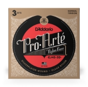 Immagine di Corde D'Addario EJ45-3D Pro-Arte in nylon per chitarra classica, tensione normale, 3 set