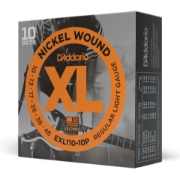 Immagine di Corde D’Addario EXL110-10P per chitarra elettrica, Nickel Wound, Regular Light, 10-46, 10 set