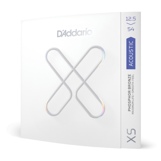 Immagine di D'Addario XSAPB12554 XS Phosphor Bronze - Corde per chitarra acustica, scalatura Light Plus, 12,5 - 54