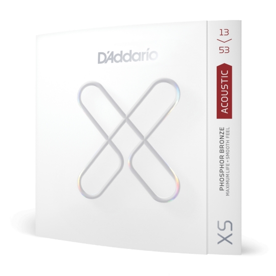 Immagine di D'Addario XSAPB1353 XS Phosphor Bronze - Corde per chitarra acustica, scalatura Hybrid Light, 13 - 53