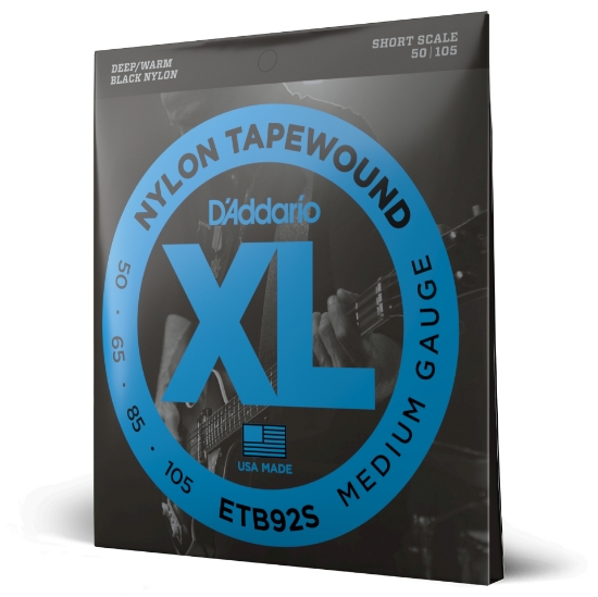 Immagine di Corde D’Addario ETB92S Tapewound per basso, Medium, 50-105, Short Scale