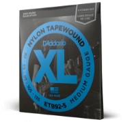 Immagine di Corde D’Addario ETB92-5 Tapewound per basso, 5 corde, Medium, 50-135, Long Scale