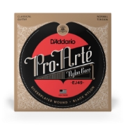 Immagine di Corde D’Addario EJ49 Pro-Arte in nylon nero per chitarra classica, tensione normale