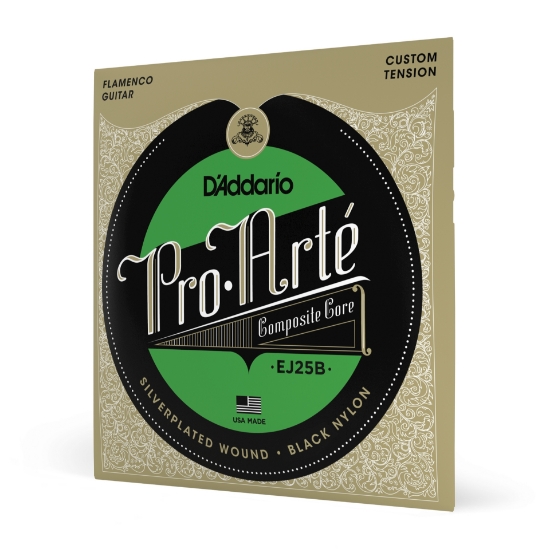 Immagine di Corde D’Addario EJ25B Pro-Arte Composite in nylon nero per chitarra da flamenco