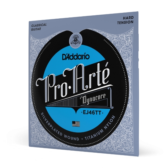 Immagine di Corde D'Addario EJ46TT Pro-Arte Dynacore per chitarra classica, cantini in titanio, tensione forte