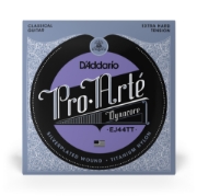 Immagine di Corde D'Addario EJ44TT Pro-Arte Dynacore per chitarra classica, cantini in titanio, tensione extra forte