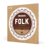 Immagine di Corde D’Addario EJ33 in nylon per chitarra folk, con pallino finale, bronzo 80/20/cantini in nylon trasparente