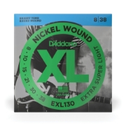 Immagine di Corde D'Addario EXL130 per chitarra elettrica, Nickel Wound, Extra-Super Light, 8-38