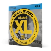 Immagine di Corde D'Addario EXL125 per chitarra elettrica, Nickel Wound, Super Light Top/Regular Bottom, 9-46