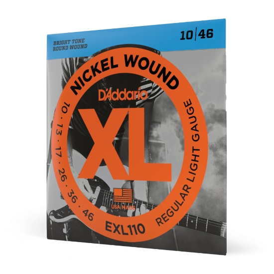 Immagine di Corde D’Addario EXL110 per chitarra elettrica, Nickel Wound, Regular Light, 10-46