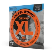 Immagine di Corde D'Addario ESXL110 per chitarra elettrica, Nickel Wound, Regular Light, con doppio pallino finale, 10-46