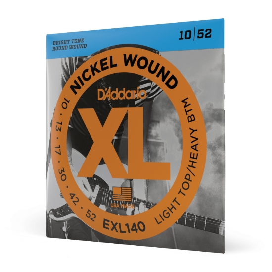 Immagine di Corde D’Addario EXL140 per chitarra elettrica, Nickel Wound, Light Top/Heavy Bottom, 10-52