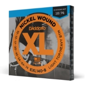 Immagine di Corde D’Addario EXL140-8 per chitarra elettrica, 8 corde, Nickel Wound, Light Top/Heavy Bottom, 10-74