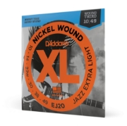 Immagine di Corde D'Addario EJ20 per chitarra elettrica, Nickel Wound, Jazz Extra Light, 10-49