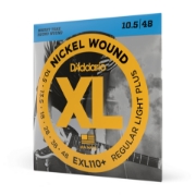 Immagine di Corde D’Addario EXL110+ per chitarra elettrica, Nickel Wound, Regular Light Plus, 10.5-48