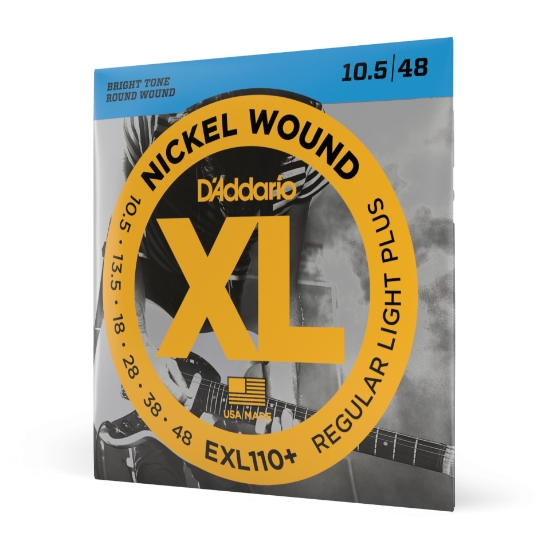Immagine di Corde D’Addario EXL110+ per chitarra elettrica, Nickel Wound, Regular Light Plus, 10.5-48