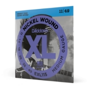 Immagine di Corde D’Addario EXL115 per chitarra elettrica, Nickel Wound, Medium/Blues-Jazz Rock, 11-49