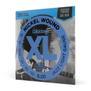 Immagine di Corde D'Addario EJ21 per chitarra elettrica, Nickel Wound, Jazz Light, 12-52