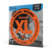 Immagine di Corde D'Addario EJ22 per chitarra elettrica, Nickel Wound, Jazz Medium, 13-56