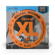Immagine di Corde D'Addario EJ22 per chitarra elettrica, Nickel Wound, Jazz Medium, 13-56