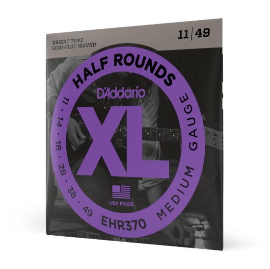 Immagine di Corde D’Addario EHR370 Half Round per chitarra elettrica, Medium, 11-49