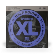 Immagine di Corde D’Addario EHR350 Half Round per chitarra elettrica, Jazz Light, 12-52