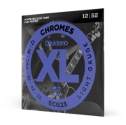 Immagine di Corde D'Addario ECG25 Chromes per chitarra elettrica, Flat Wound, Light, 12-52