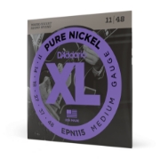 Immagine di Corde D’Addario EPN115 in nichel puro per chitarra elettrica, Blues/Jazz Rock, 11-48