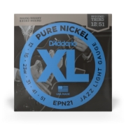 Immagine di Corde D’Addario EPN21 in nichel puro per chitarra elettrica, Jazz Light, 12-52