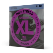 Immagine di Corde D’Addario EPS520 ProSteels per chitarra elettrica, Super Light, 9-42