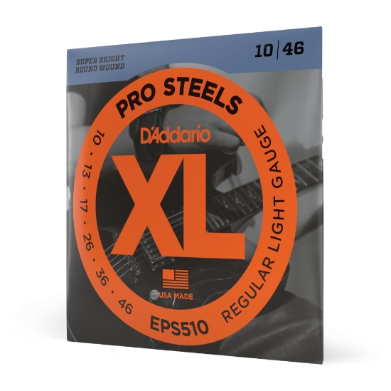 Immagine di Corde D’Addario EPS510 ProSteels per chitarra elettrica, Regular Light, 10-46