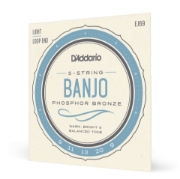 Immagine di D'Addario EJ69 5-String Banjo Strings, Phosphor Bronze, Light, 9-20