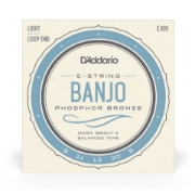 Immagine di D'Addario EJ69 5-String Banjo Strings, Phosphor Bronze, Light, 9-20