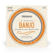 Immagine di D'Addario EJ55 5-String Banjo Strings, Phosphor Bronze, Medium, 10-23