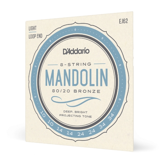 Immagine di D'Addario EJ62 80/20 Bronze Mandolin Strings, Light, 10-34