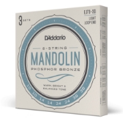 Immagine di D'Addario EJ73 - Corde in fosforo-bronzo per mandolino, scalatura leggera, 10-38, 3 mute