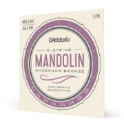 Immagine di Corde D'Addario EJ70 in bronzo fosforoso per mandolino, con pallino finale, Medium/Light, 11-38