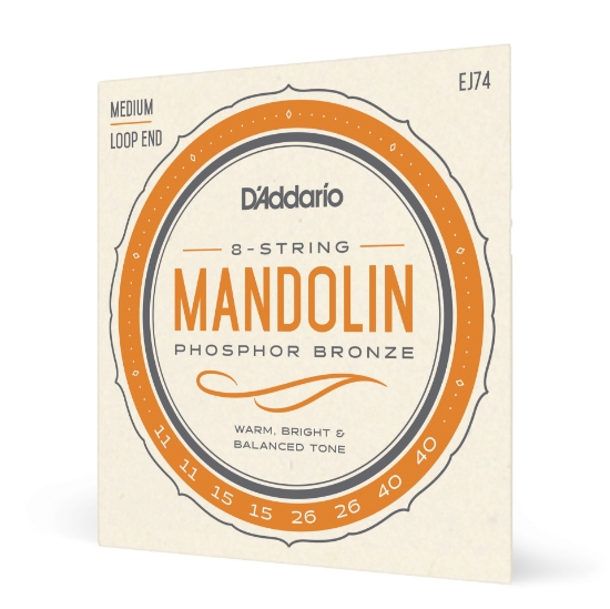 Immagine di D'Addario EJ74 Mandolin Strings, Phosphor Bronze, Medium, 11-40