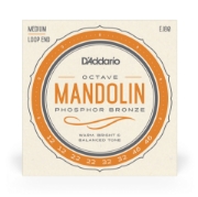 Immagine di D'Addario EJ80 Phosphor Bronze Octave Mandolin Strings, Medium, 12-46