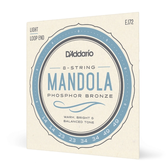 Immagine di D'Addario EJ72 Phosphor Bronze Mandola Strings, Light, 14-49