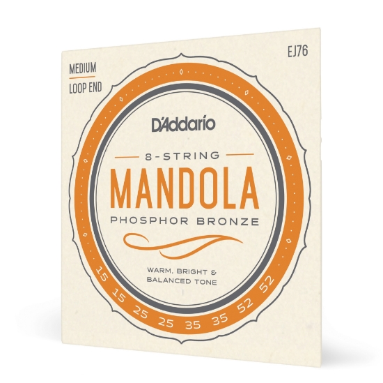 Immagine di D'Addario EJ76 Phosphor Bronze Mandola Strings, Medium, 15-52