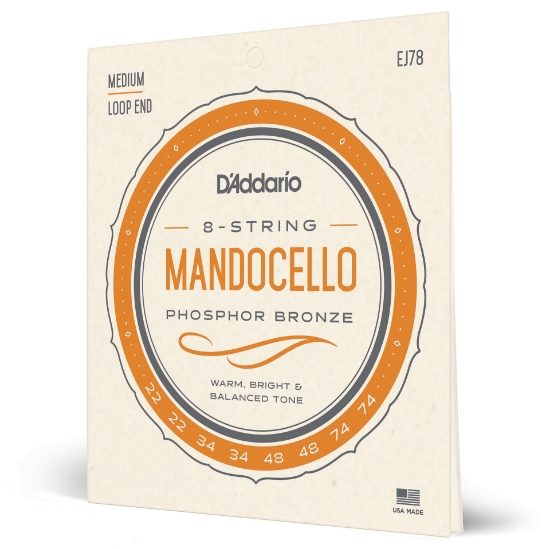 Immagine di D'Addario J78 Phosphor Bronze Mandocello Strings, 22-74