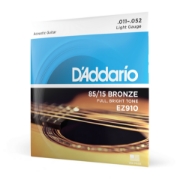 Immagine di Corde D’Addario EZ910 in bronzo 85/15 per chitarra acustica, Light, 11-52