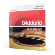 Immagine di Corde D’Addario EZ930 per chitarra acustica in bronzo 85/15, Medium, 13-56