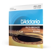 Immagine di Corde D’Addario EZ940 in bronzo 85/15 per chitarra acustica, 12 corde, Light, 10-47