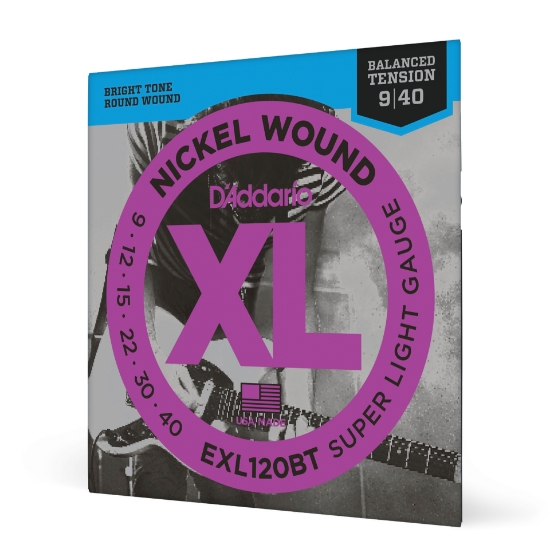 Immagine di Corde D’Addario EXL120BT per chitarra elettrica, Nickel Wound, Balanced Tension Super Light, 9-40